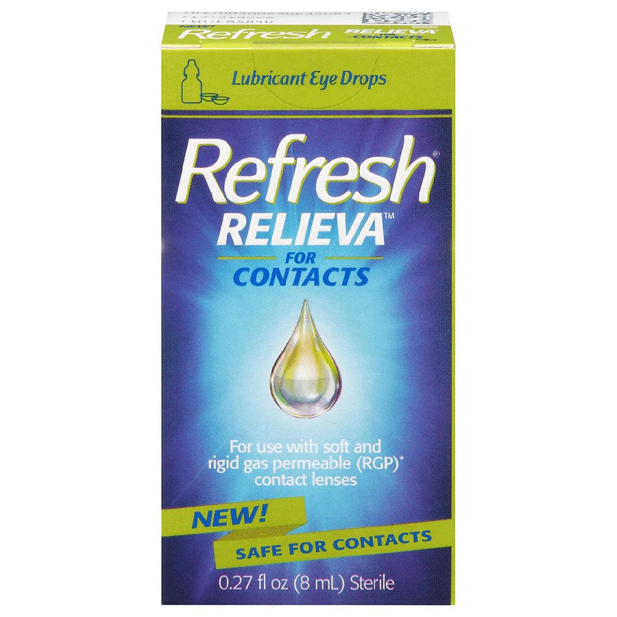 Refresh Relieva Lubricant Eye Drops For Contacts Dry Eye Relief