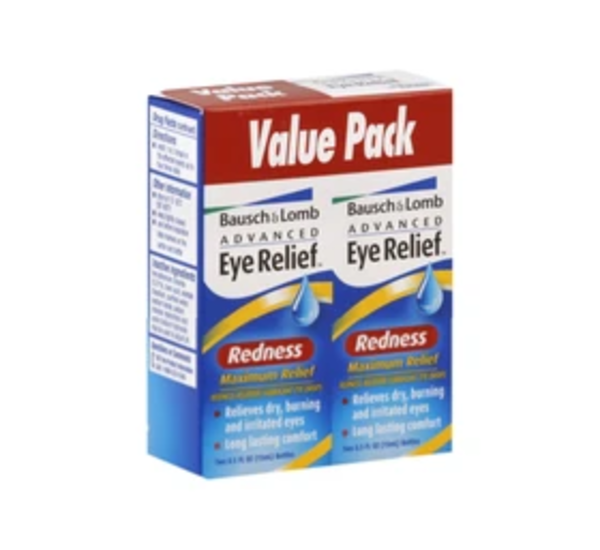 Advanced Eye Relief® Maximum Redness Reliever Lubricant Eye Drops 2x 0.