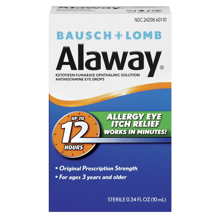 Alaway® Allergy Eye Itch Relief Antihistamine Eye Drops 0.34 fl oz Dry Eye Relief