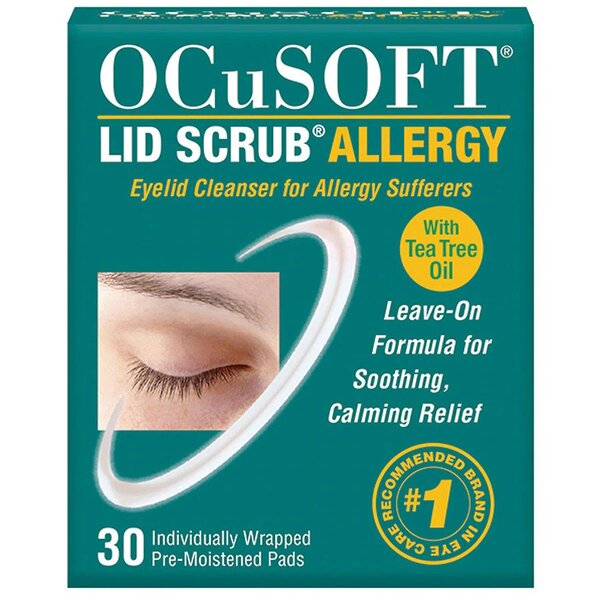 OCuSOFT Lid Scrub Allergy Eyelid Cleanser 30 ct Eyelid Cleaners