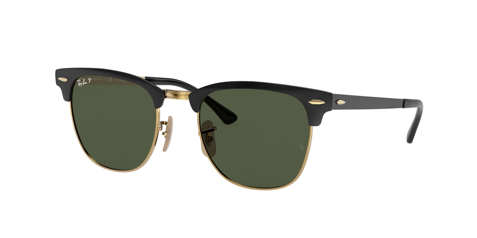 Ray-Ban RB3716 CLUBMASTER METAL Sunglasses | 186/58 Matte Black ON ...