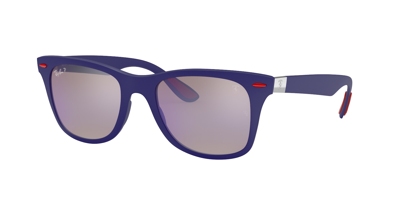 RayBan RB4195M FERRARI Sunglasses F604H0 Matte Dark Blue / grey