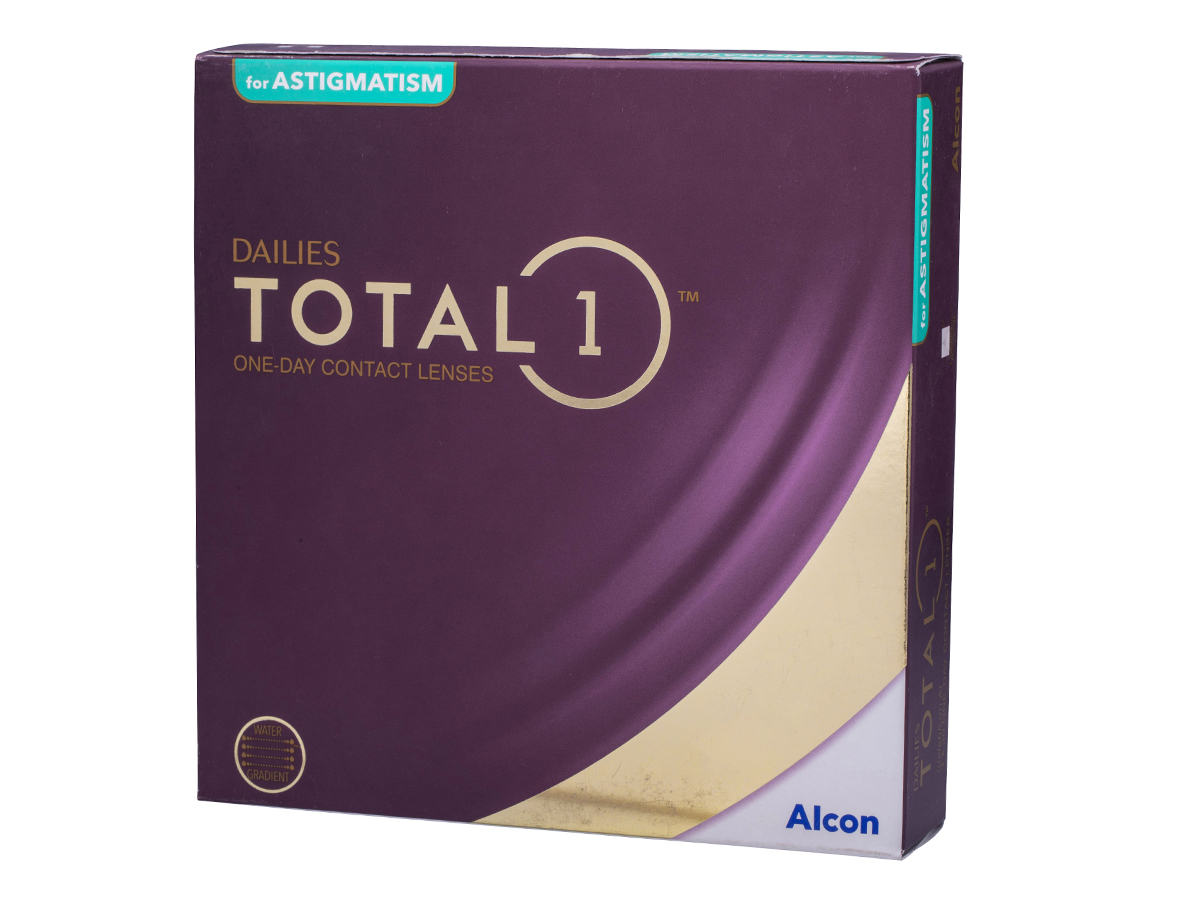 DAILIES TOTAL1 for Astigmatism 90 Pack Contact Lenses | Free Shipping