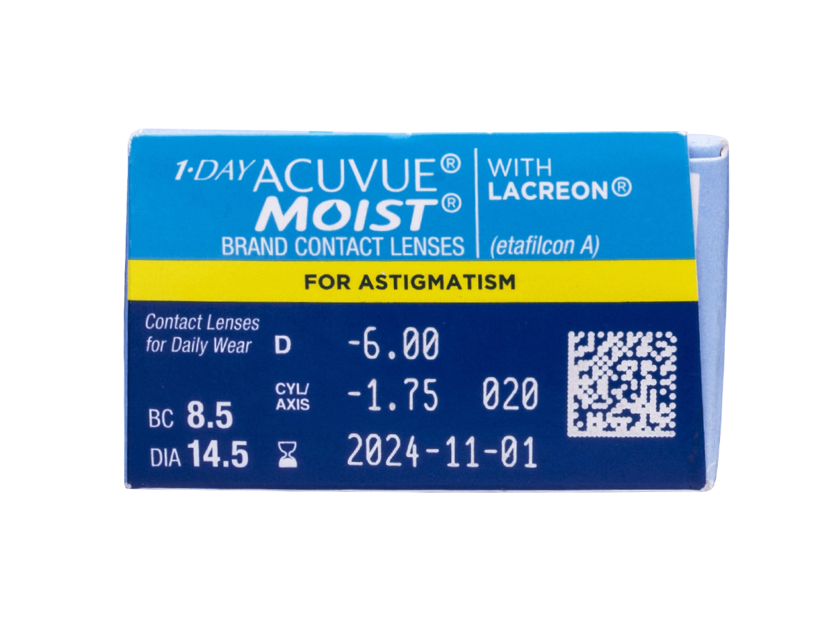1Day Acuvue Moist for Astigmatism (30 Pack) Contact Lenses Free Shipping