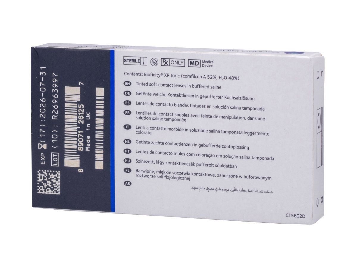 Biofinity XR Toric Contact Lenses Free Shipping