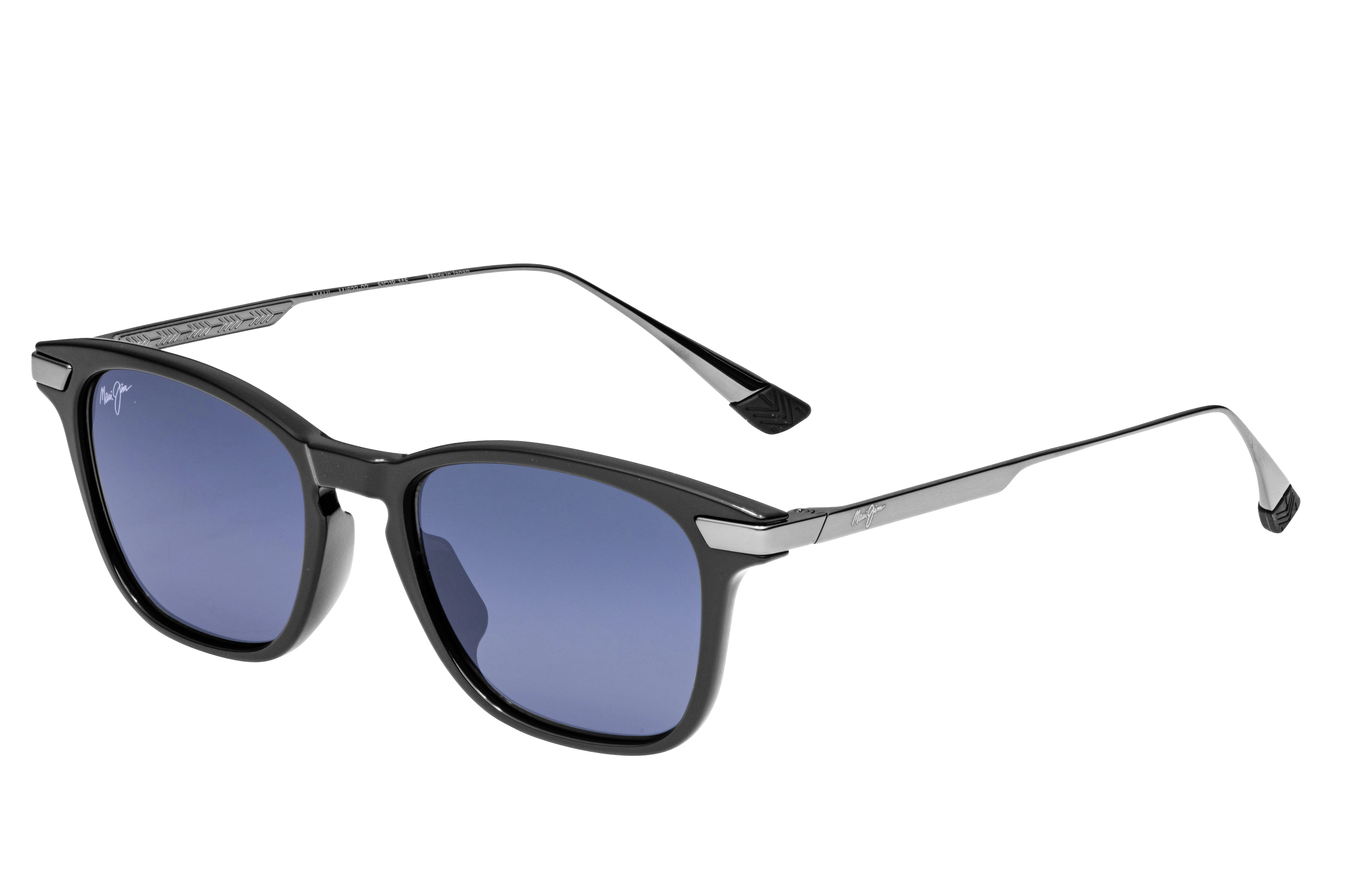 サングラス Maui Jim Maui Jim - MANAOLANA - grey manaolana shiny blac Maui Jim - Mana'olana (Shiny Translucent Grey w/ Silver