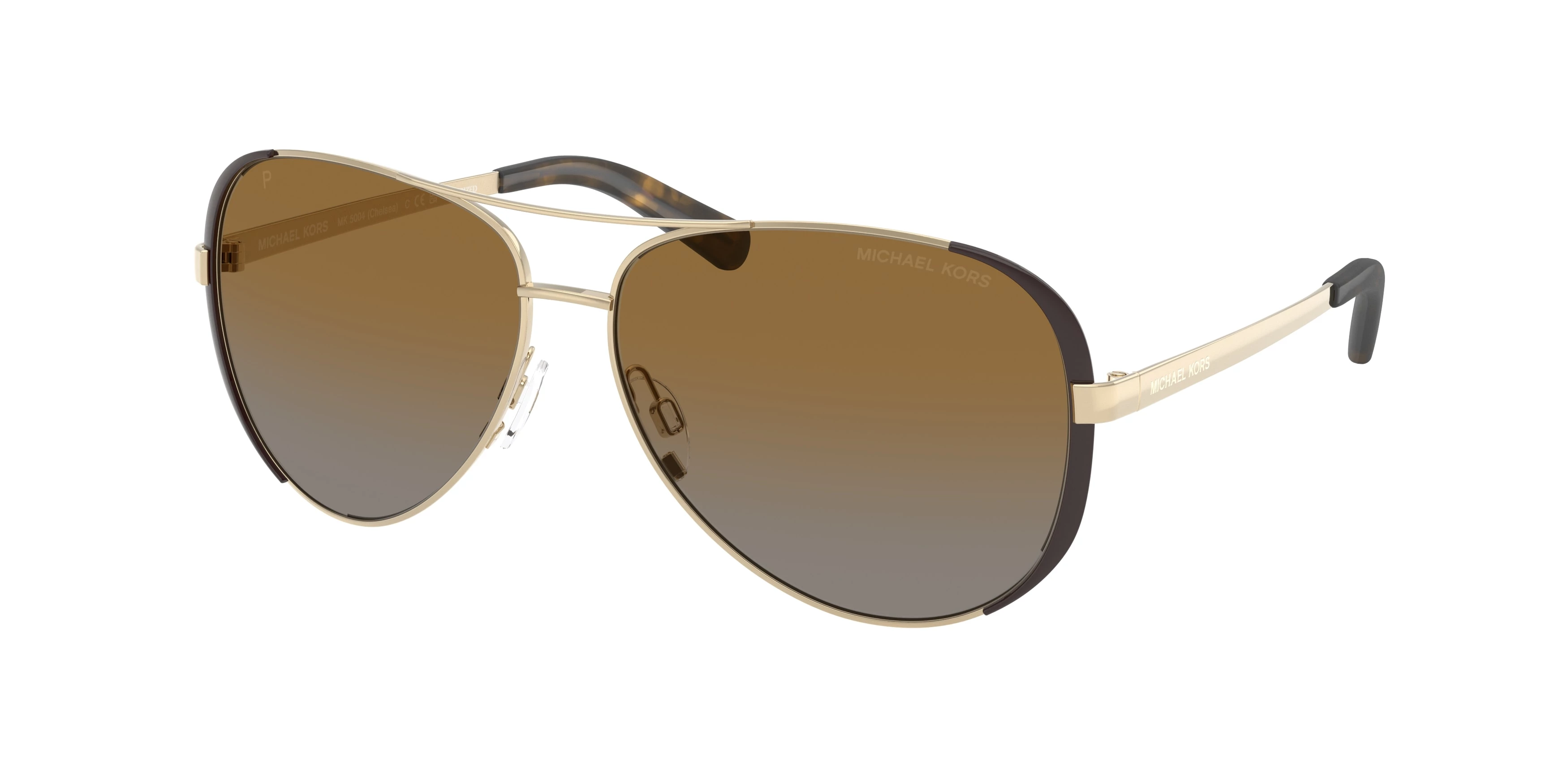 ?️Frame only! Michael Kors CHELSEA MK5004-10034V Aviator Sunglasses / JLE410?️​ Michael Kors Chelsea L (59 - 13) with Pink lenses and Copper  main image 3