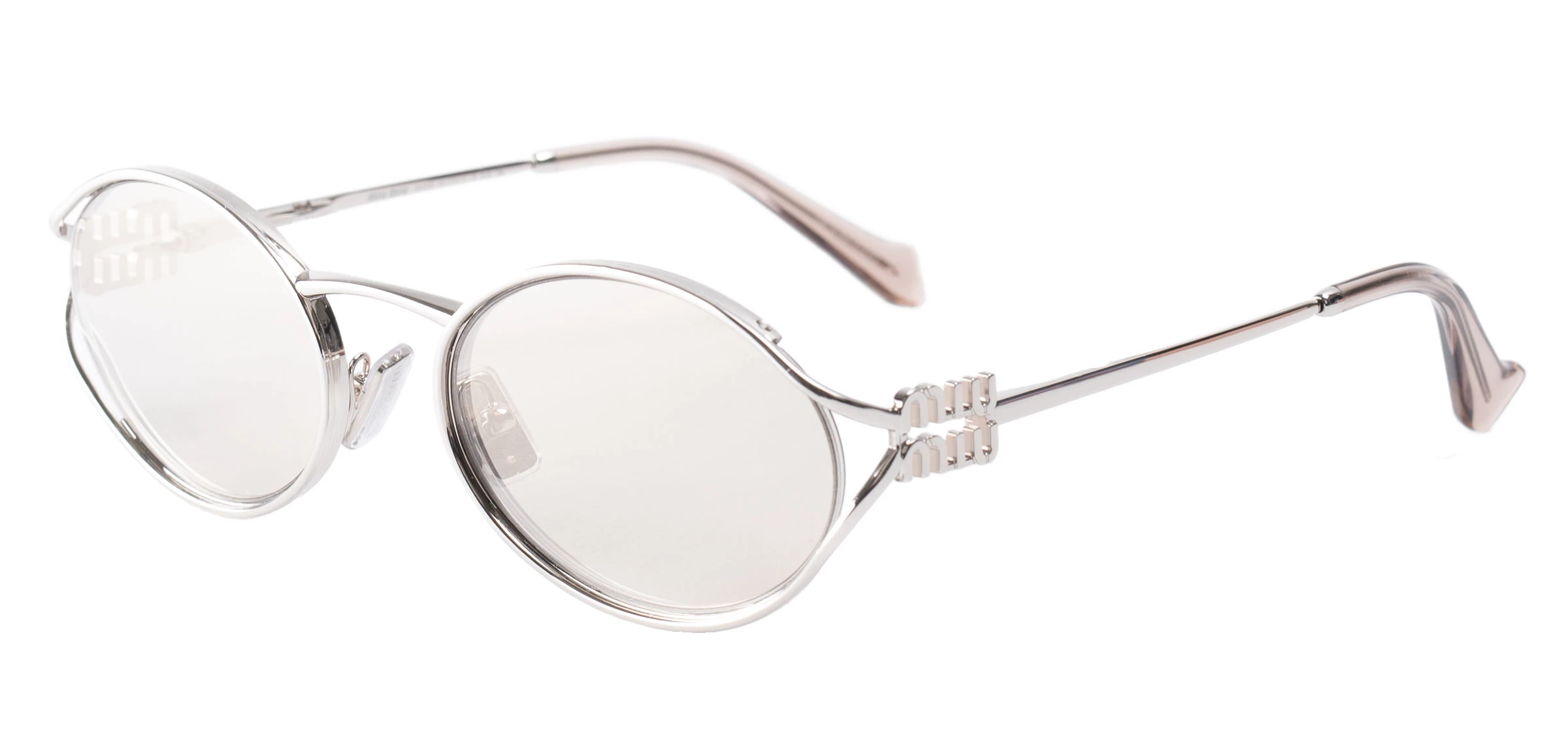 【mi☆】 Miu Miu MU 52ZS 7OE5D1 Sunglasses Women's Antique Gold/Grey