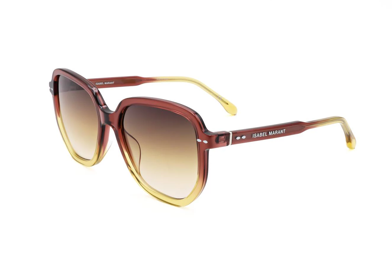 Isabel Marant IM 0096/S 01ED 70 Shield Sunglasses - Green/Brown Isabel Marant IM 0217/S-59-WR9 Brown Havana 70 Brown - Nik  main image 4
