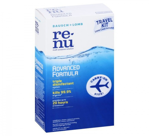 renu® Advanced Formula multi‐ purpose solution Travel Pack and Lens