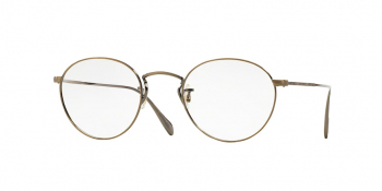 Occhiali Da Sole Clip-On Oliver Peoples Coleridge 0OV1186C - Montatura Oro Antico, Lenti Verdi