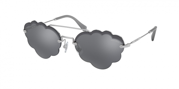 MIU MIU MU 57US CORE COLLECTION style-color 1BC175 Silver / dark grey flash silver Lens