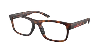 Prada Linea Rossa PS 04QV style-color 17X1O1 Dark Havana Rubbered