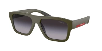 Prada Linea Rossa PS 04ZS style-color 15X09U Green Military Matte / Grey Gradient Lens