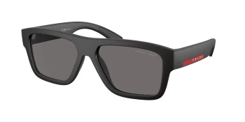 Prada Linea Rossa PS 04ZS style-color DG002G Black Rubbered / Dark Grey Polar Lens
