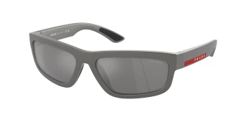 Prada Linea Rossa PS 05ZS style-color 16X7W1 Grey Metal / Grey Mirror Silver Lens