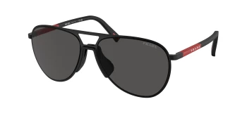 Prada Linea Rossa PS 53ZS style-color 1BO06F Matte Black / Dark Grey Lens