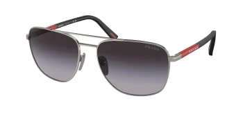 Prada Linea Rossa PS 54ZS style-color 5AV09U Gunmetal / Grey Gradient Lens