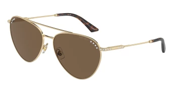 Jimmy Choo JC4002B style-color 300673 Pale Gold / Dark Brown Lens