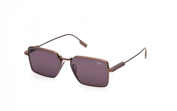 Ermenegildo Zegna EZ0243 style-color 38A Shiny Dark Bronze / Shiny Dark Bronze / smoke smoke Lens