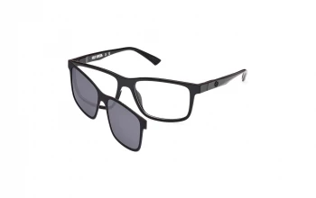 Harley Davidson HD50024 With Clip On style-color 001 Shiny Black / Shiny Black / green polarized green polarized Lens