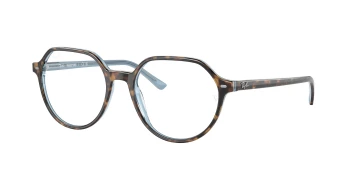 Ray-Ban RB2195 THALIA style-color 1316GG Havana On Light Blue / Clear/Blue Transitions Lens