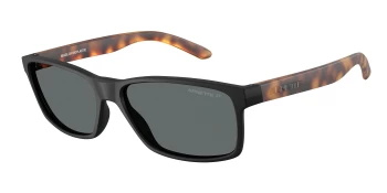 Arnette AN4185 SLICKSTER style-color 227381 Rubber Black / Polarized Dark Grey Lens