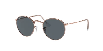 Ray-Ban RB3447 ROUND METAL style-color 9202R5 Rose Gold / Blue Lens
