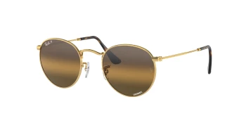 Ray-Ban RB3447 ROUND METAL style-color 001/G5 Arista Gold / Silver/Brown Chromance Lens