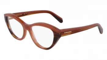 Salvatore Ferragamo SF3011 style-color 254 Opaline Brown / Striped Brown