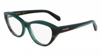 Salvatore Ferragamo SF3011 style-color 336 Opaline Green / Striped Green