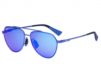 Maui Jim WAIWAI style-color B634-03 Matte Transparent Blue / Blue Hawaii Lens