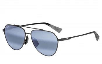 Maui Jim WAIWAI style-color 634-02 Matte Black With Grey / Neutral Grey Lens