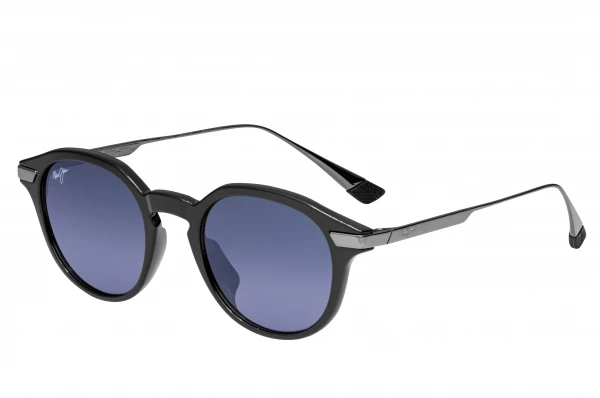 サングラス Maui Jim Maui Jim - MOMI - grey momi shiny black MOMI | Polarized Classic Sunglasses with MauiBrilliant