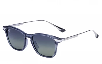 Maui Jim Mana'olana style-color HTS623-14 Shiny Trans Grey With Silver / Maui HT Lens