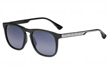 Maui Jim Kūpa'a style-color GS641-14 Shiny Black W in Trans Light Grey / Neutral Grey Lens