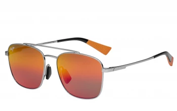 Maui Jim PĪWAI ASIAN FIT style-color RM645-17 Shiny Light Ruthenium / HAWAII LAVA Lens