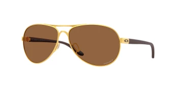 Oakley OO4079 FEEDBACK style-color 407951 Satin Gold / Prizm Bronze Lens