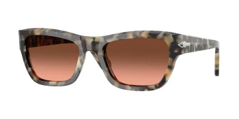 Persol PO0091S style-color 1071A5 Brown Tortoise / Pink Gradient Brown Lens