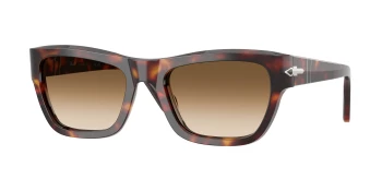 Persol PO0091S style-color 24/51 Havana / Clear Gradient Brown Lens