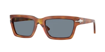 Persol PO3363S style-color 96/56 Terra Di Siena / Blue Lens