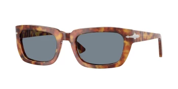 Persol PO3367S style-color 106/56 Brown Tortoise / Light Blue Lens