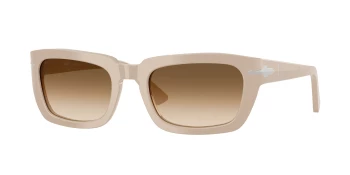 Persol PO3367S style-color 119551 Solid Beige / Clear Gradient Brown Lens
