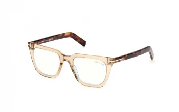 Tom Ford FT5963-B style-color 045 Shiny Light Brown / Shiny Light Brown