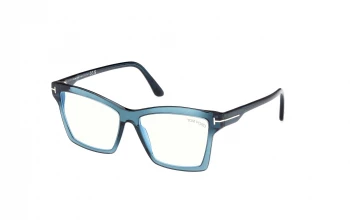 Tom Ford FT5964-B style-color 092 Shiny Blue / Shiny Blue