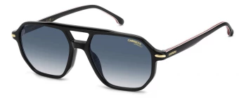 CARRERA 341/S style-color 2M2 Blk Gold B M2 B / 08 DK BLUE SHADED 8 Lens