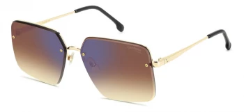 CARRERA 3044/S style-color Rhl Gold Blck_ HL G / A8 BROWN SHADED BLUE MIRROR 8 Lens