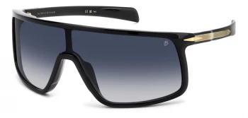 David Beckham DB 99/VISOR style-color 2M2 Blk Gold B M2 B / 08 DK BLUE SHADED 8 Lens