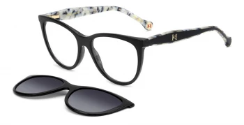 Carolina Herrera HER 0259/CS style-color 807 Black 07 B / WJ GREY SHADED POLARIZED J Lens