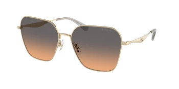 Coach HC7168 CW189 0HC7168 style-color 900518 Shiny Light Gold / Smokey Peach Gradient Lens